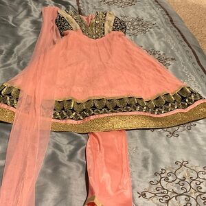 Pink and Gold Kids Costume